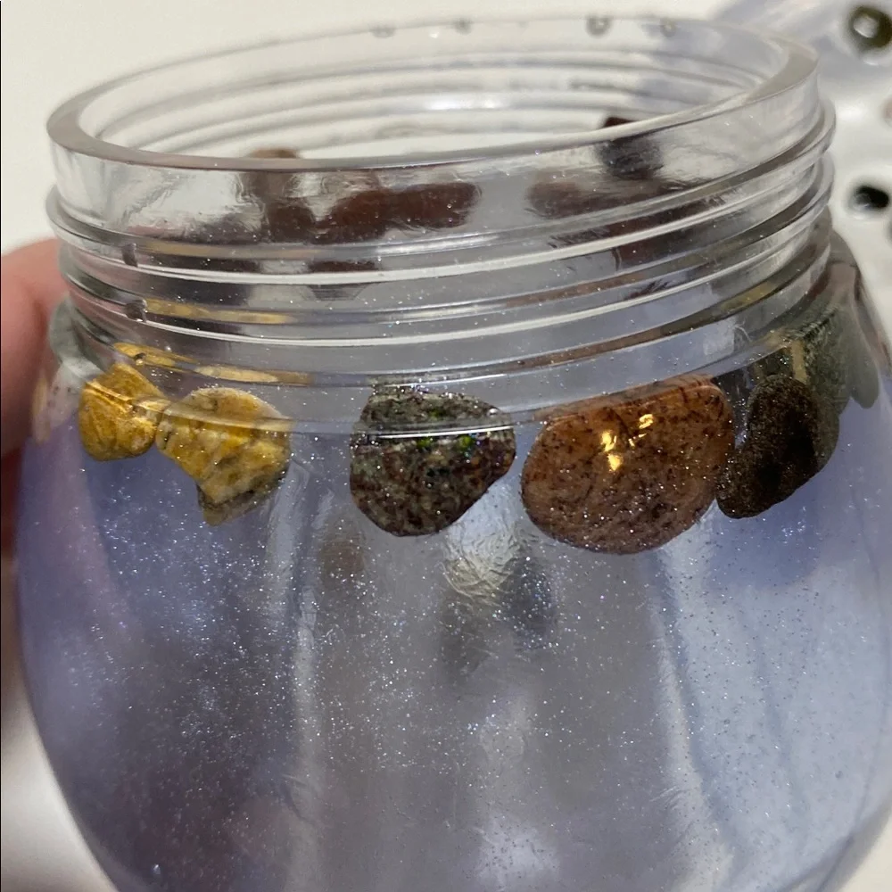 Puddin Jar Small Resin Semi Clear Rock Homemade Screw Lid Container NWOT - Picture 11 of 16